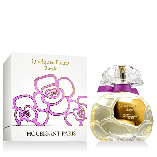 Houbigant Quelques Fleurs Royale Eau De Parfum Extreme bottle, elegant floral perfume presentation