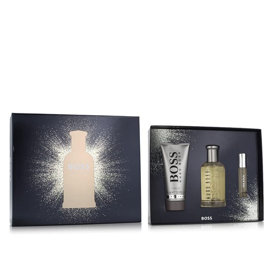 набор духов Hugo Boss Bottled No 6 EDT с мини-флаконом и гелем для душа
