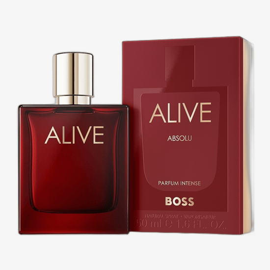 Boss Alive Absolu Parfum Intense pudeli lähivõte