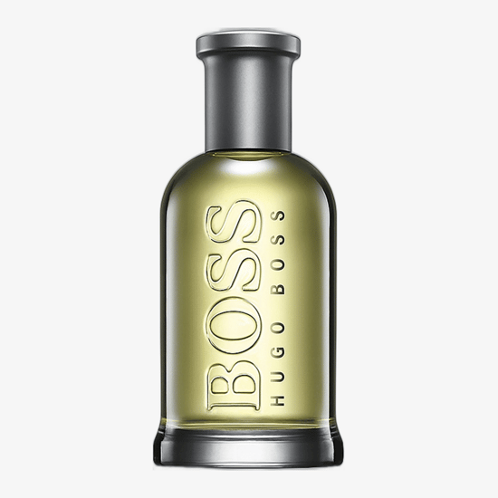 Boss Bottled rahustav habemeajamisjärgne losjoon pakendis