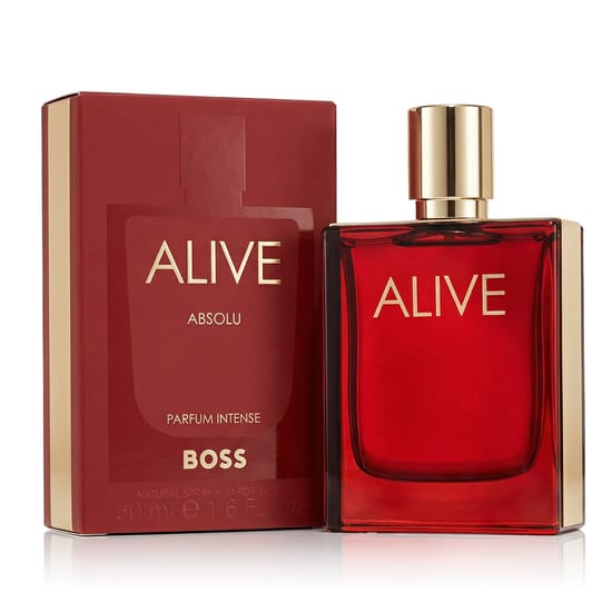 Упаковка Hugo Boss Alive Absolu Parfum Intense Элегантный флакон Hugo Boss Alive Absolu Parfum Intense