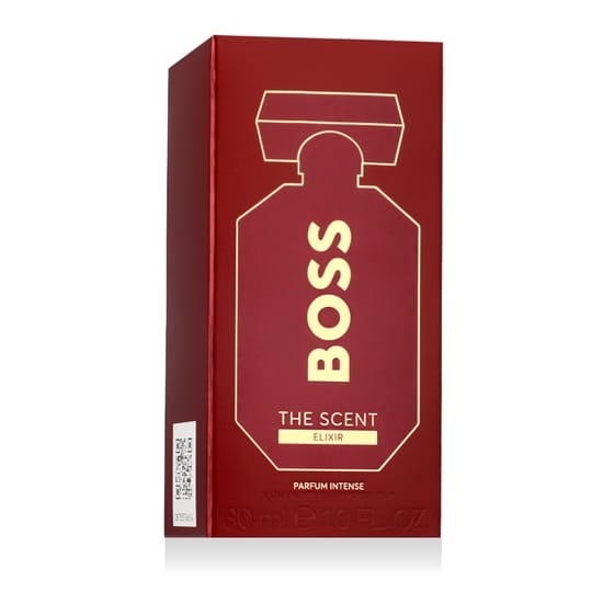 Original packaging of Boss The Scent Elixir For Her EDP Elegant bottle of Boss The Scent Elixir For Her EDP