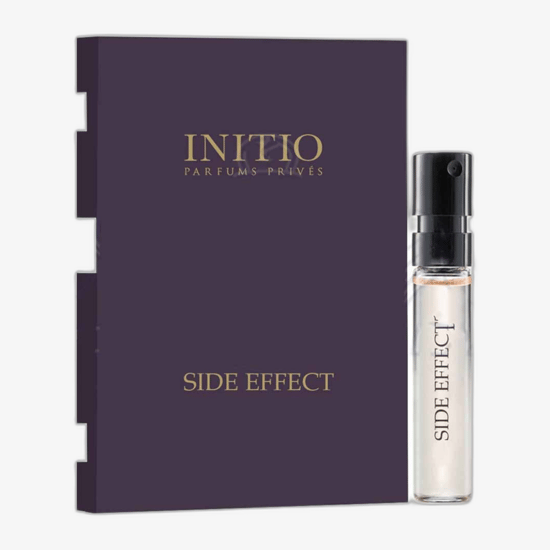 Close-up of Initio Side Effect EDP 1.5ml sample bottle