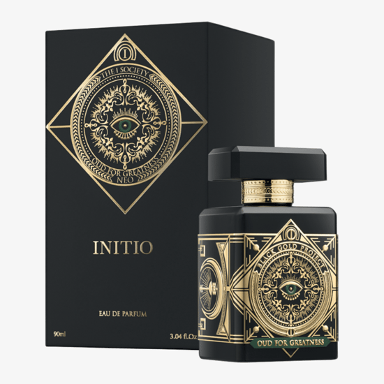 Initio Oud for Greatness Neo EDT packaging Bottle of Initio Oud for Greatness Neo EDT unpacked