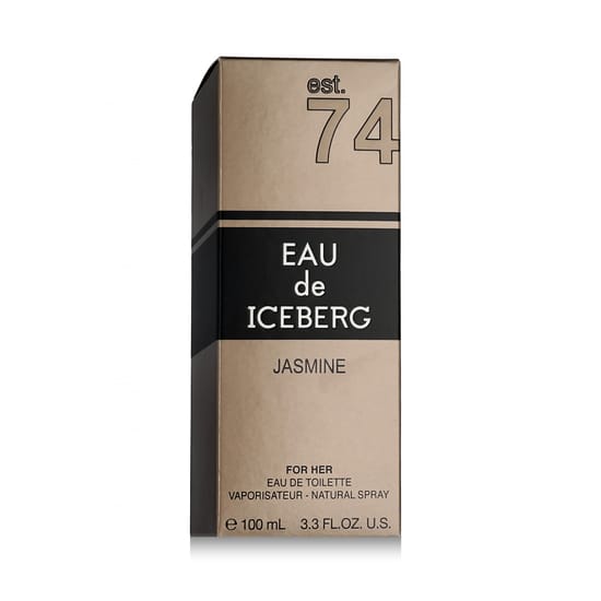 Originaalpakend Iceberg Eau de Iceberg Jasmine EDT lõhnale Iceberg Eau de Iceberg Jasmine EDT pudel lähivaates