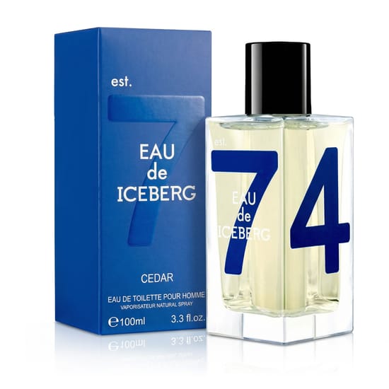 Sophisticated bottle of Iceberg Eau de Iceberg Cedar EDT