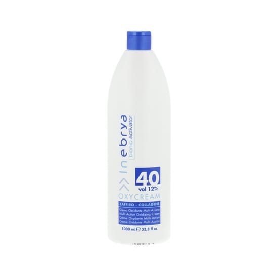 Bottle of inebrya bionic activator oxycream 40 volume 1000 ml
