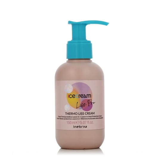 Inebrya ice cream liss pro thermo liss cream bottle close-up
