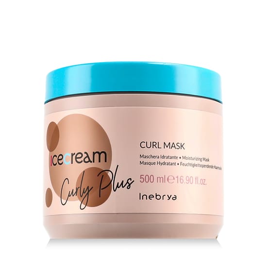 Inebrya Ice Cream Curly Plus Mask 500 ml in a Stylish Setting