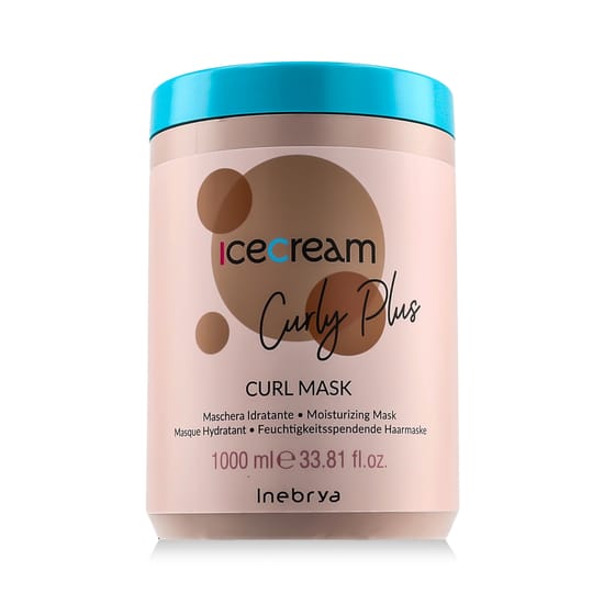 Inebrya Ice Cream Curly Plus Mask 1000 ml Bottle