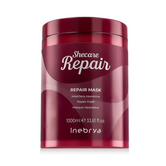 Moisturizing hair mask Inebrya Shecare Repair in 1000 ml packaging