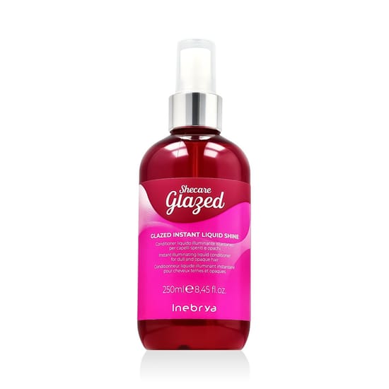 Bottle of Inebrya Shecare Glazed Instant Liquid Shine Conditioner