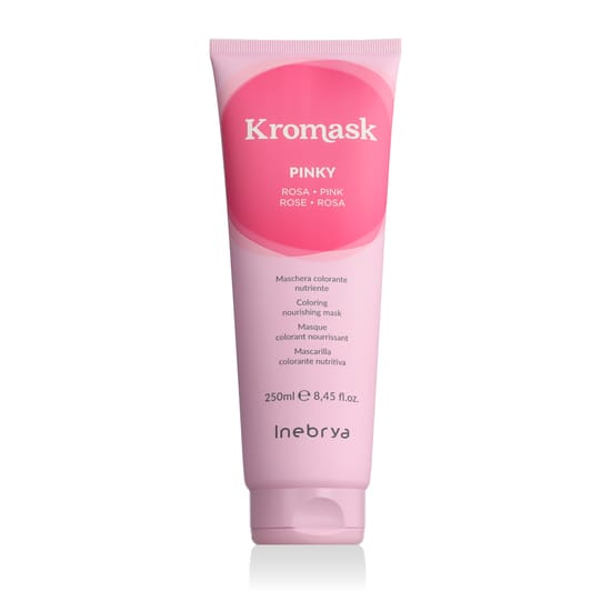 Маска Inebrya Kromask Coloring Nourishing Mask Pinky – текстура и оттенок продукта