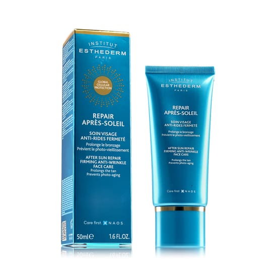 Close-up of Institut Esthederm After Sun Repair Firming Anti-Wrinkle Face Care cream