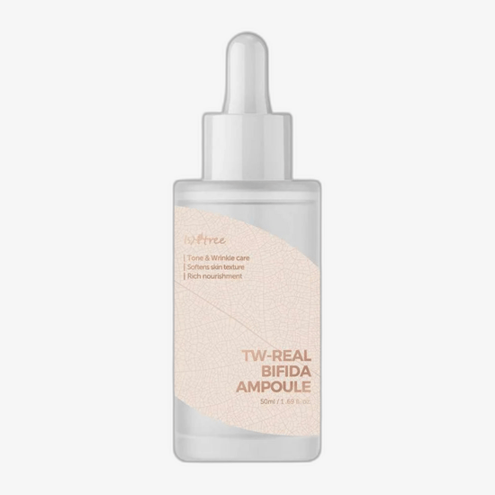 Isntree TW-Real Bifida ampulli pakend Isntree TW-Real Bifida ampulli pudel lähedalt
