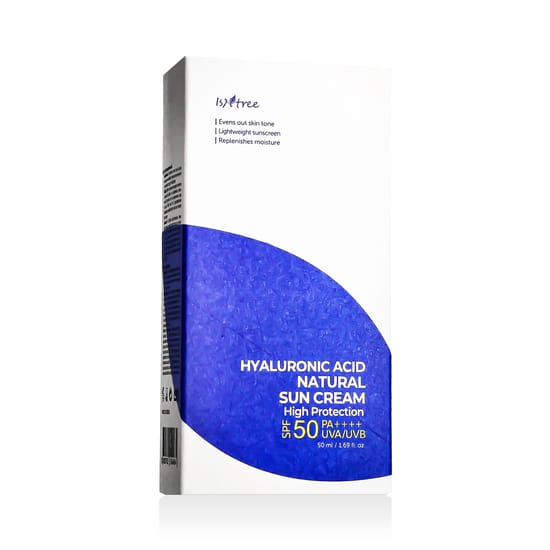 Isntree hüaluroonhappe looduslik päikesekreem SPF 50+ pakendi pilt