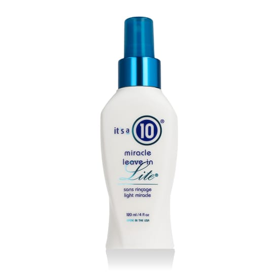 Bottle of It's a 10® Miracle Leave-in Lite for lightweight hair care