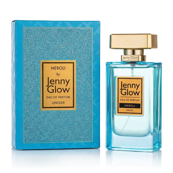Close-up of Jenny Glow Neroli EDP bottle