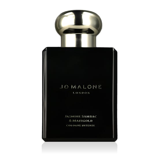 Оригинальная упаковка Jo Malone Jasmine Sambac & Marigold EDT Intense Крупный план бутылки Jo Malone Jasmine Sambac & Marigold EDT Intense
