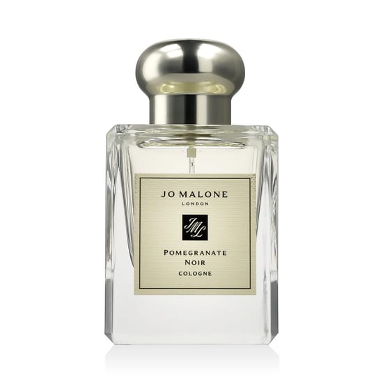Close-up of Jo Malone Pomegranate Noir EDT bottle