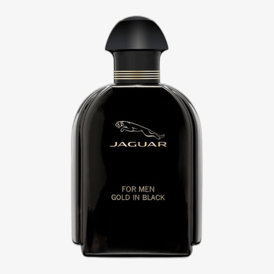 Elegant bottle of Jaguar For Men Gold in Black Eau de Toilette