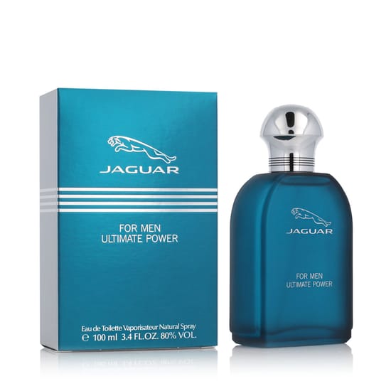 Jaguar for men ultimate power edt pudel valgel taustal