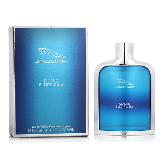 Bottle of Jaguar Classic Electric Sky EDT fragrance