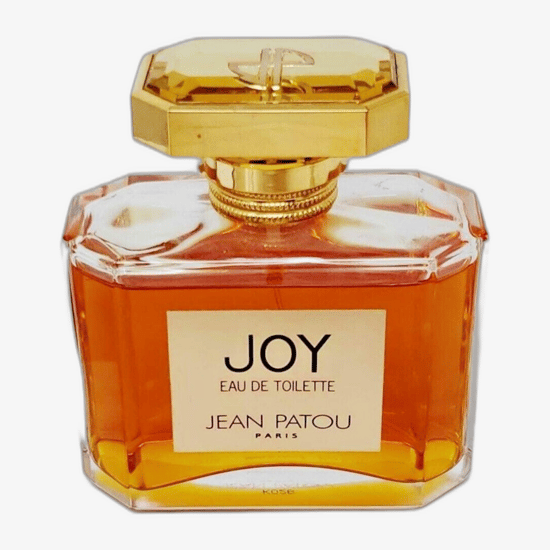 Elegant bottle of Jean Patou Joy EDT close-up
