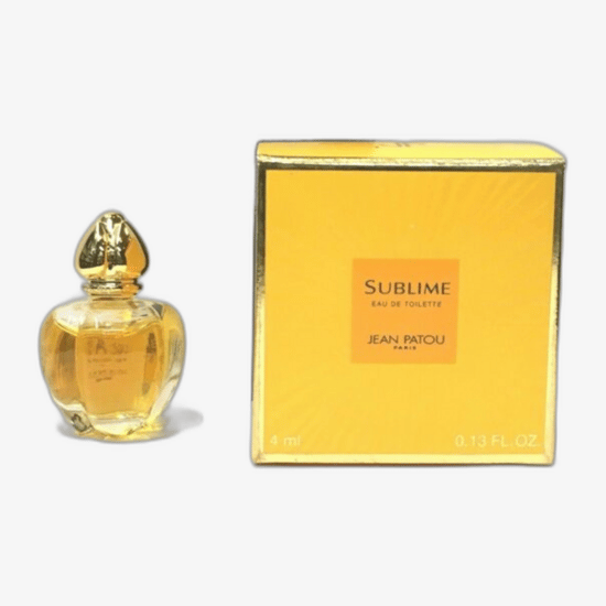 Close-up of Jean Patou Sublime EDP bottle