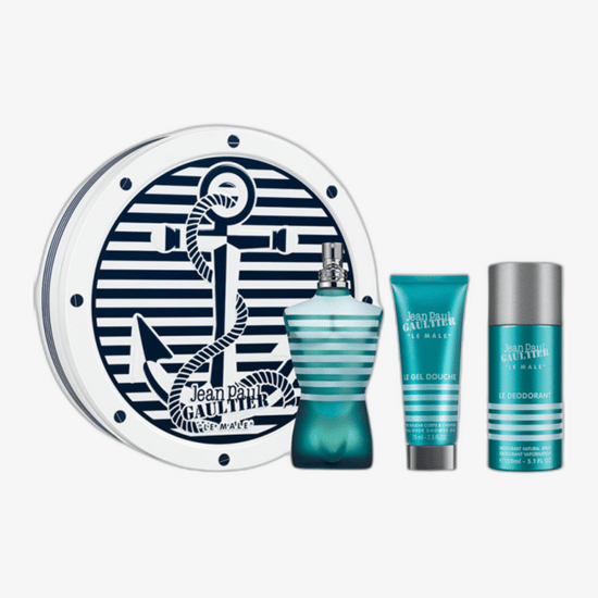 Elegantne Jean Paul Gaultier Le Male EDT ja dušigeeli pakend
