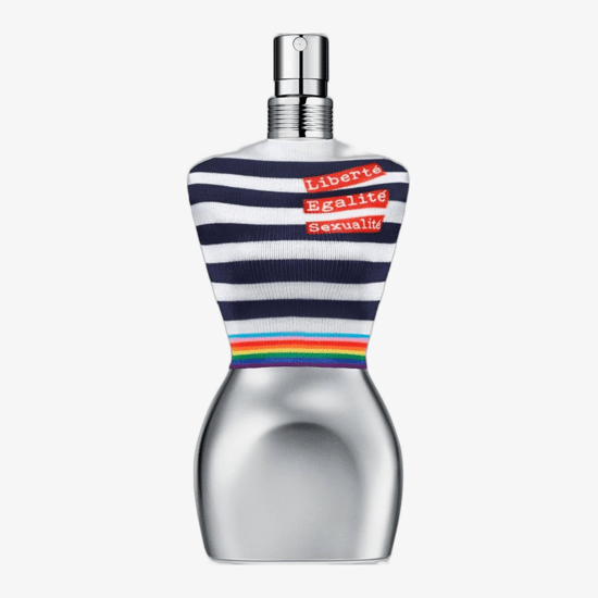 Elegant bottle of Jean Paul Gaultier Le Male Pride Edition 2026 EDT