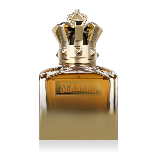 Elegant bottle of Jean Paul Gaultier Scandal Pour Homme Absolu Parfum