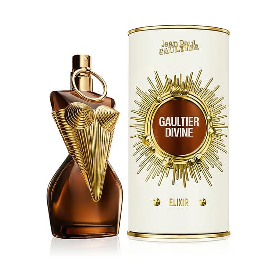 Elegant bottle of Jean Paul Gaultier Divine Elixir Parfum