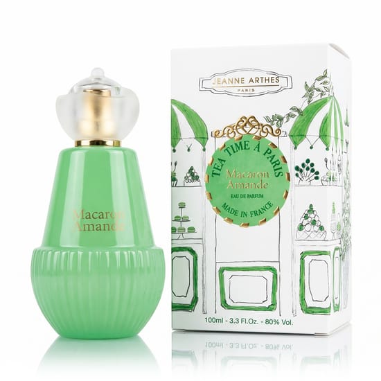Jeanne Arthes Tea Time à Paris Macaron Amande EDP parfüümi pudel