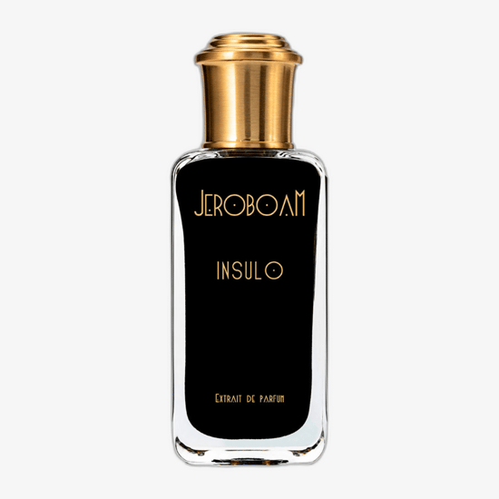 Close-up of Jeroboam Insulo EP perfume bottle