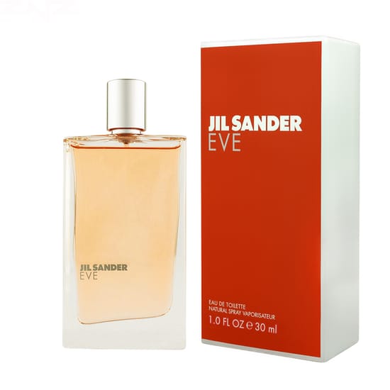 Close-up of Jil Sander EVE EDT perfume bottle