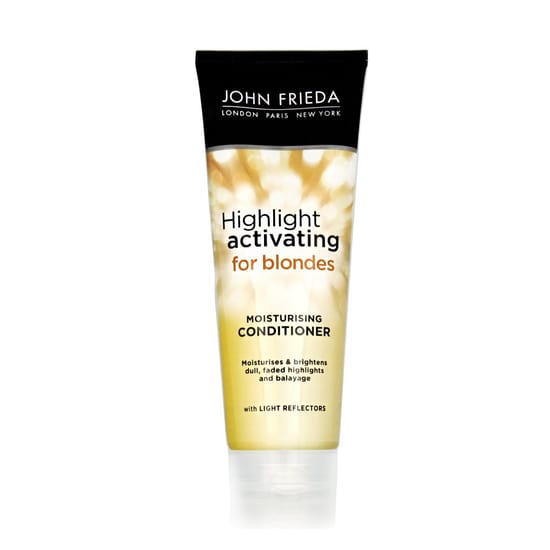 John Frieda Highlight Activating Moisturizing Conditioner pudeli lähivõte