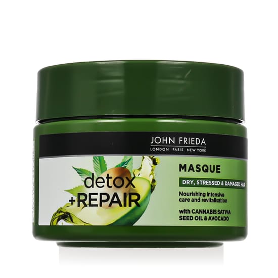 John Frieda Detox & Repair juuksemask pakendis