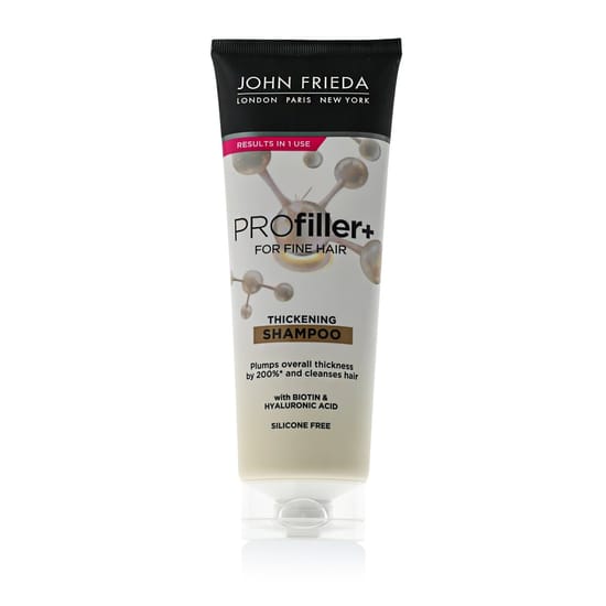Bottle of John Frieda PROfiller+ Thickening Shampoo