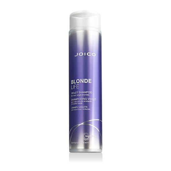 Joico blonde life violet shampoo pudeli lähivõte