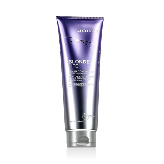Joico blonde life violet conditioner bottle close-up