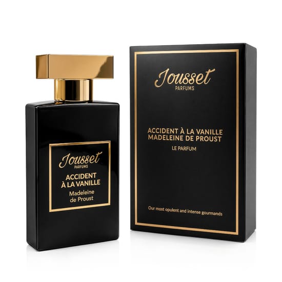 Бутылка аромата jousset parfums accident à la vanille вблизи