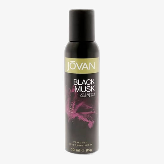 Jovan Musk Black Woman deodorant, vapo sprei pudel naistele, õrn ja elegantne disain