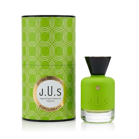 Joyau Unique & Sensoriel Sopoudrage Parfum Packaging Elegant bottle of Joyau Unique & Sensoriel Sopoudrage Parfum
