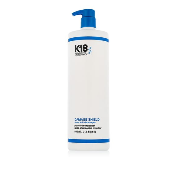 K18 Damage Shield Conditioner pudeli lähedalt