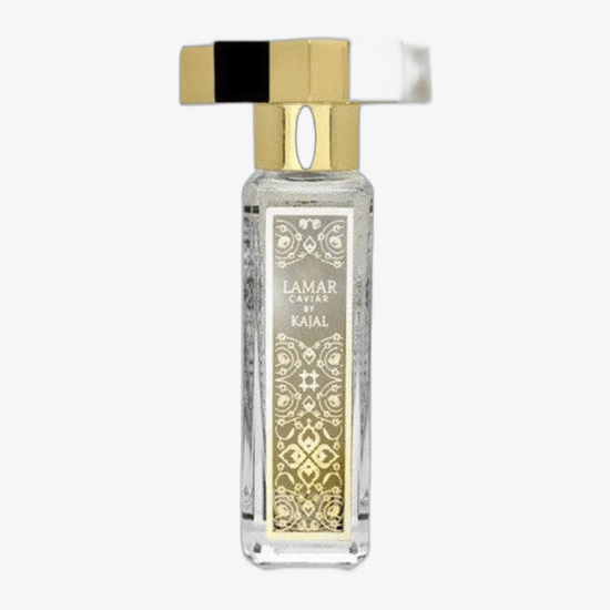 Флакон пробника Kajal Lamar EDP крупным планом