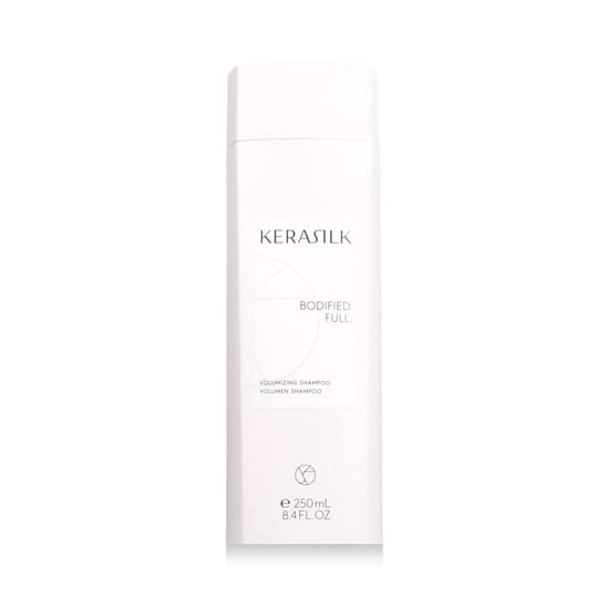 Упаковка шампуня KERASILK Essentials для объема Флакон шампуня KERASILK Essentials для объема волос