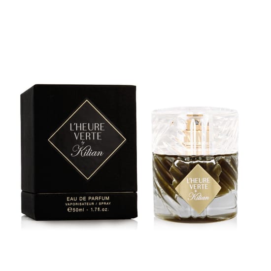Elegant bottle of by kilian l'heure verte eau de parfum