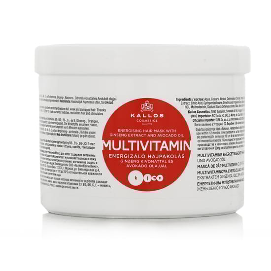 Kallos multivitamin energising hair mask juuste niisutamiseks ja toitmiseks