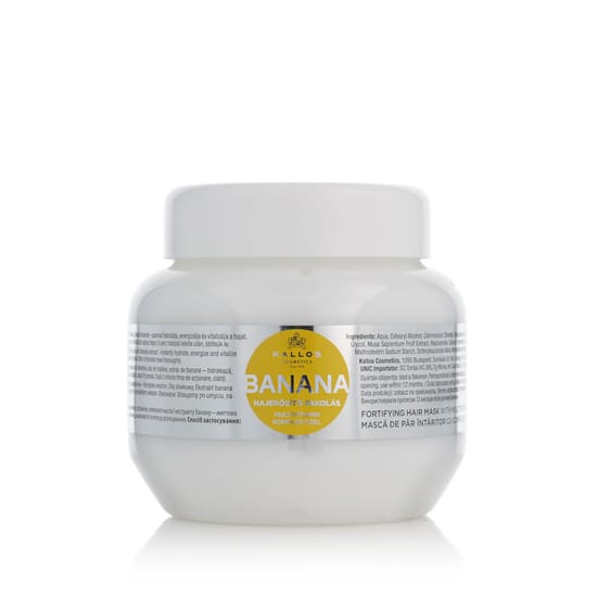 Kallos banana hair mask with multivitamin complex in a jar